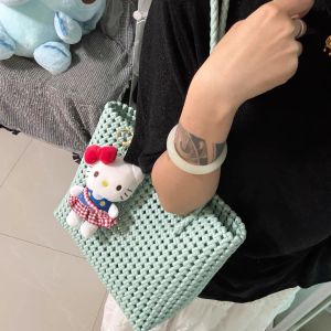 Túi Đeo Vai Dệt Rơm Thủ Công DIY Dung Tích Lớn Túi Xách Đeo Chéo Cỡ Lớn Cho Đi Biển Túi Xách Nữ Thời Trang Mùa Hè 2025