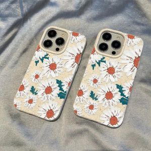 Compatible with iPhone 15 Pro max The daisies ins 13 12 11 14 8plus 7plus iPhone Case XR X Xs Max 11pro