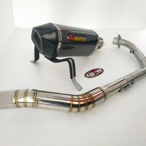 Knalpot Racing Akrapovic Gp Fullsystem R15 v2 v3 Cbr150r Cb150r Byson Vixion Xabre Pulsar 200ns Ninja250sl mono