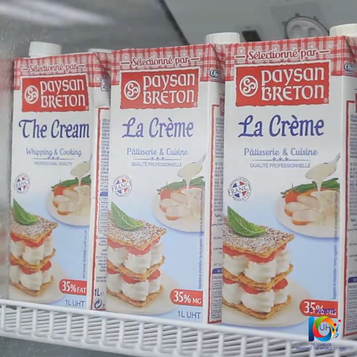 Kem sữa Whipping Cream Paysan Breton - Hộp 1L