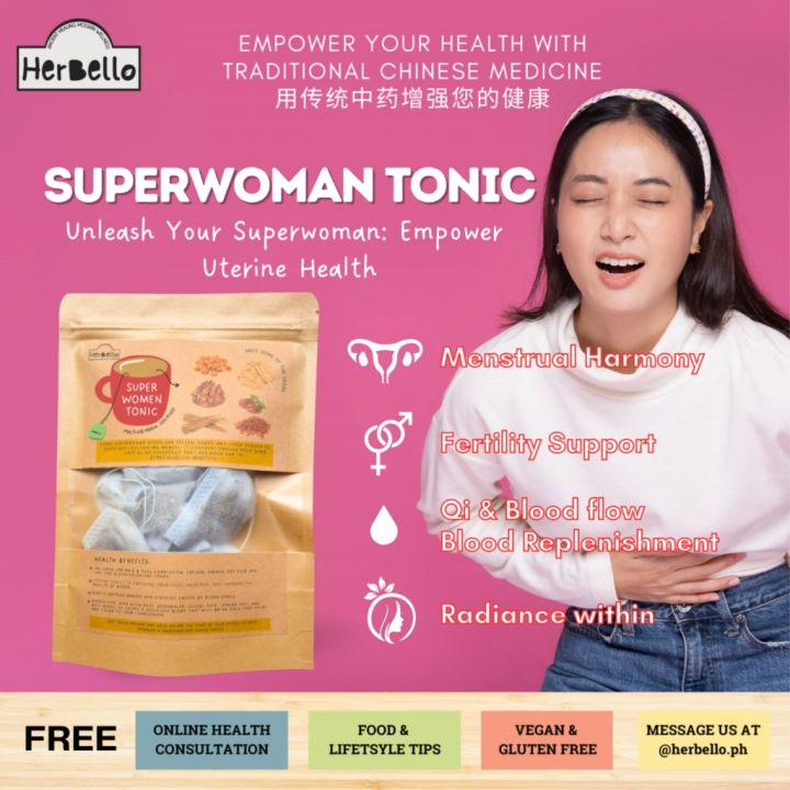 Superwoman Tonic Tea Bag| Womb Detox Tea| For Irregular Menstruation ...