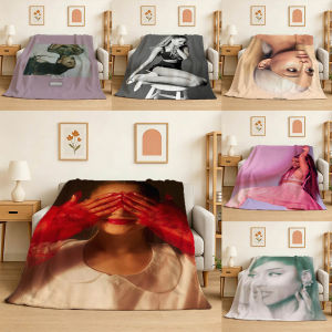 Bandai | 3D A-Ariana Music Singer Sunshine Flannel Blanket Soft Throw Blanket Art For Home Decor Bedroom Bed Sofa Cover Picnic Fans Gifts