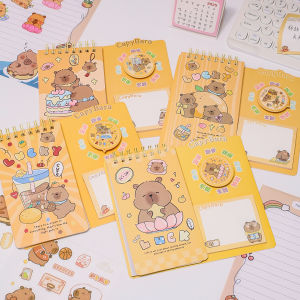 สมุดบันทึกสุนัขจิ้งจอกกีฬาแบบหมุนได้ สมุดบันทึกแบบมีหลายช่องฟังก์ชันหลายอย่าง สมุดบันทึกแบบอเนกประสงค์สำหรับนักเรียน กระดาษที่ติดได้หลายครั้ง