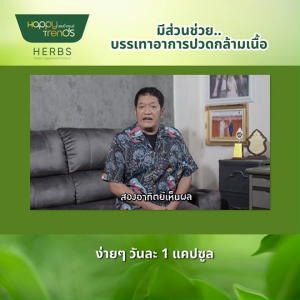 (ของแท้ พร้อมส่ง) แฮปปี้ เทรนด์ เฮิร์บ (Happy Trends Herbs) อาหารเสริมบำรุงไข้ข้อ ดูแลกระดูก ปวดกล้ามเนื้อตามร่างกาย จำนวน 5 กระปุก ขนาด 30 แคปซูล