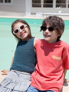 MENSPE Children Sunglasses  Foldable Sunglasses Children Fashion Sunglasses UV Resistant Foldable Summer Sunglasses Ultra Light Polarized Sunglasses Outdoor Traveling Walking Shopping Driving