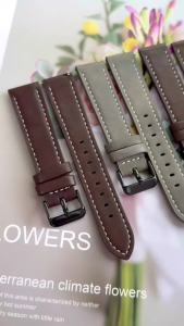 20 22mm Leather Watch Straps For Xiaomi Color 2 MI Watch S1/Pro Active Wristband For Mi S2 42 46mm Smartwatch Bracelet Watchband