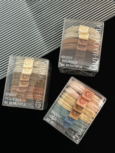 Thickened Hair Ties for Women Durable High Elasticity Hair Bands High Ponytail Rubber Bands Premium Feel Leather Covers