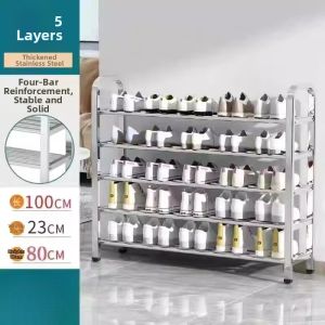 JIAXU | Extra Thick & Heavy-duty Stainless Steel Shoe Rack 304 Stainless Steel
