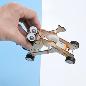 Đồ Chơi Giáo Dục - Bộ lắp ghép Con Sâu gỗ chạy bằng Pin AA Đồ chơi trí tuệ khoa học sáng tạo an toàn cho bé Stem
