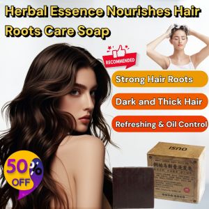 Natural Herbal Lawsonia Inermis Shampoo Soap Platycladus Orientalis Solid Handmade Hair Soap Root Nourishing Dandruff Relief Gentle Cleansing