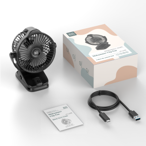 Minthouz Kipas Angin Duduk Jepit Dinding Fan Mini Meja Portable Berdiri Jepit 3 In 1 USB Clip Fan