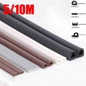 5m/10m DIEP Shape Door Seal Strip Self-adhesive Window WeatherStripping Insulation Noise Rubber Sealing Strip Draft Stopper Tape