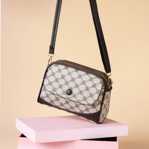 Thoải Mái Túi Đeo Chéo In Nhiều Lớp Dành Cho Nữ Ví Di Động Một Vai Trung Niên Và Người Già Túi Vuông Nhỏ Thời Trang