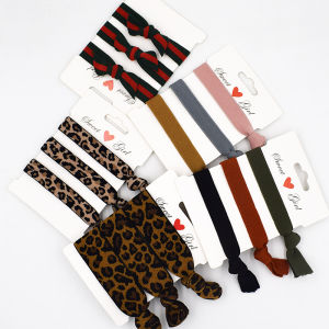 Bengal Tiger Print Hair Ties Womens Fashionable Versatile Hair Bands Korean Style Fresh out Accessories Ball Head Rope