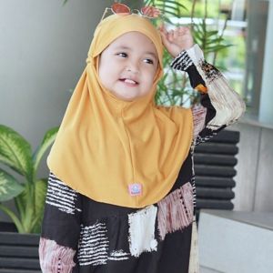 Bergo Anak TK SD Couple Hijab Salima Bergo Jersey Ity Premium 1-12 Tahun Hasanah