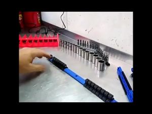 6pcs ABS Socket Organizer Drive Socket Holder 1/4" 3/8" 1/2" Portable Socket Clip Rail Holder