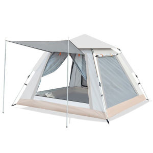 【NEW】 Durable 4-6 Person Waterproof Camping Tent with Mesh Windows for Outdoor Hiking and Camping Trips