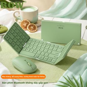 B.O.W | Bộ Bàn Phím Và Chuột Bluetooth Gập Đơn Giản Di Động