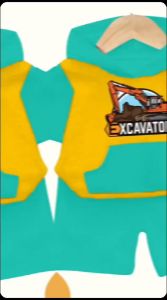 Setelan Anak Hoodie Celana Pendek Excavator Lucu Usia 1-5 Tahun & Set Anak Terbaru