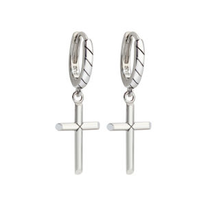 SHISHANGMEIDI | Fashionable Sterling Silver Cross Earrings