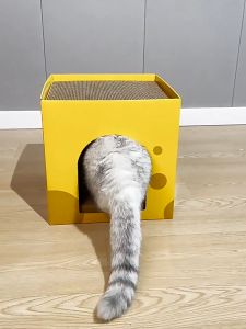 ที่นอนสัตว์เลี้ยง แบบกล่อง 30*30*30CM   บ้านชีส ที่นอนแมว ที่นอนสัตว์เลี้ยง บ้านแมว บ้านสัตว์เลี้ยง ที่นอนสำหรับสัตว์เลี้ย