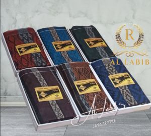 Sarung Tenun Murah Motif Dobby Salur Premium Berkualitas Pria Dewasa Souvenir Hajj