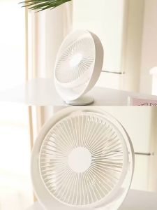 3LIFE Xiaomi 327 Desk Fan Rechargeable Lithium Battery Home Kitchen Office Fan 3 Speeds and Quiet 160 Degree Rotation Up and Down USB Rechargeable Table Fan Strong Wind Cordless Design for Travel Indoor Outdoor Park Valentines Gift Work Office VMI Direct