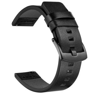 20mm 22mm Leather Watch Band for Samsung Galaxy Watch 7 6 5 4 40 44mm Quick Release Strap for Huawei Watch GT2 WatchBand 18 24mm