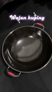 Lurix Wajan Penggorengan Anti Lengket 34cm Wajan Kuping Anti Gores Serbaguna Hitam Kualitas Premium