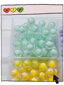 Transparent creative Mixed acrylic cracked beads suitable for women DIY bracelets necklaces Beads & Bead Assortments
