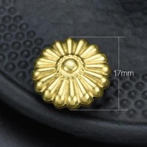 EELHOE | Khóa Ví Bằng Đồng Thau Cao Cấp Hình Hoa Cúc Đinh Tán Trang Trí Dùng Cho Đồ Thủ Công Bằng Da Phụ Kiện Thắt Lưng Túi Xách - Bộ 10 Chiếc
