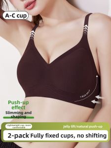 Supportive Invisible Bra for Large Breasts Bust Minimizing Side Support Gathering Non-Sag