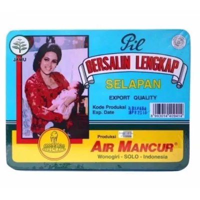 Pil Bersalin Lengkap Selapan Export Quality Air Mancur Product from Solo Indonesia.