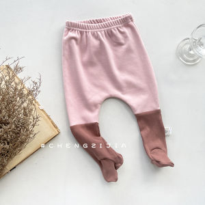 Stylish Patchwork Baby Trousers With Socks