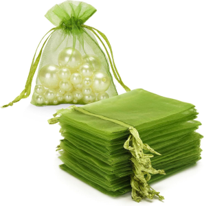 100 CÁI Túi Organza Túi Đựng Đồ Trang Sức Bằng Lưới Có Dây Rút Nhỏ Dành Cho Đám Cưới Sinh Nhật Tiệc Giáng Sinh - Quà Tặng Sự Kiện Lớn Trong Đám Cưới & Lễ Đính Hôn