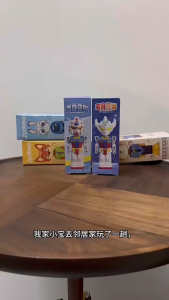 Mecha Warrior Yuanzu Transformed Baby Toothbrush Soft Bristles Joint Taiga Model Retractable Fine Bristle Toothbrush 3-6