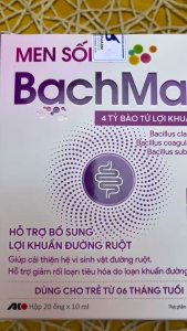Men Sống Bạch Mai 4 tỷ lợi khuẩn cân bằng vi khuẩn đường ruột hấp thụ tiêu hóa tốt hơn bổ sung vi khuẩn có lợi ống
