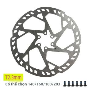 NFOX 160 Sáu Chân Xe Điện Đĩa Phanh Xe Đạp Cánh Quạt 140/160/180 Tấm Dày 203 Mm Dày 2.3 Mm Má Phanh Phụ Kiện Dành Cho Xe Đạp Đường Núi