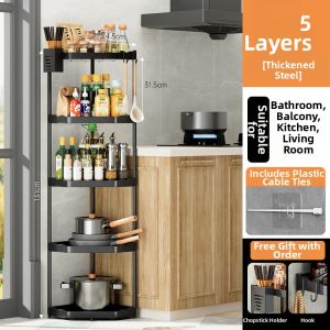 MOLORE | Stainless Steel Kitchen Corner Multi-function Storage Rack