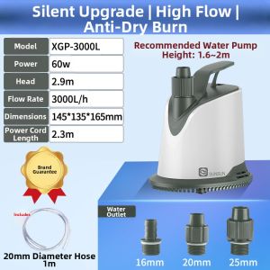 Sunsun | Water Changing Submersible Pump for Aquarium Turtle Tank with Bottom Suction and Silent Operation