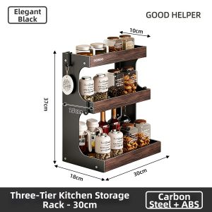 YUJIANG | Spice Organizer Rack Double Layer Kitchen Countertop