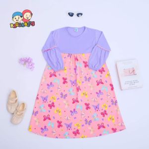 Gamis Anak Rg62 Raggakids Kupu Kupu