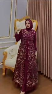 COD Rihanna Dres Ceruty Babydoll Swaroski Dress Wanita Terbaru 2024 Kekinian Gamis Kondangan Murah