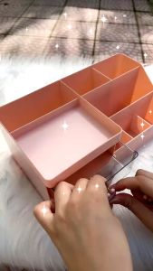 Hộp Đựng Bút / Mỹ Phẩm Để Bàn Dễ Thương Tiện Dụng Cho Văn Phòng