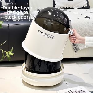 Stylish Luxury Flip Top Home Large Capacity Trash Bin