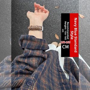 Thick Flannel Check Shirt Blouse