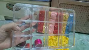 Hộp mica trong 12 ô nắp rời giá tốt