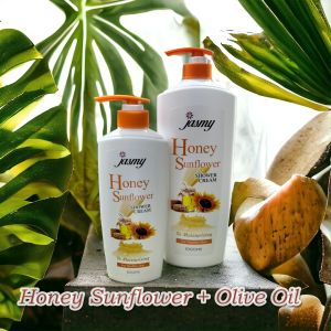 BIG PACKAGE SHAMPOO OLIVE 1 LTR & SABUN HONEY SUNFLOWER 1 LTR JASMY BIG PACKAGE IMPOR MALAYSIA