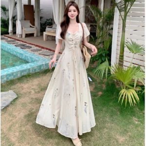 RELNLEX | Đầm Giảm Cân Phong Cách Pháp Cổ Điển cho Phụ Nữ Size Lớn