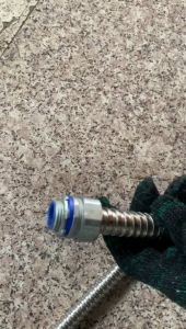 「Yomotsu」Flexible Conduit Metal Hose Connector – Galvanized Plastic Coated Adapter Explosion-Proof Self-Fixing Joint 3/4" 1" 管接头 包塑软管